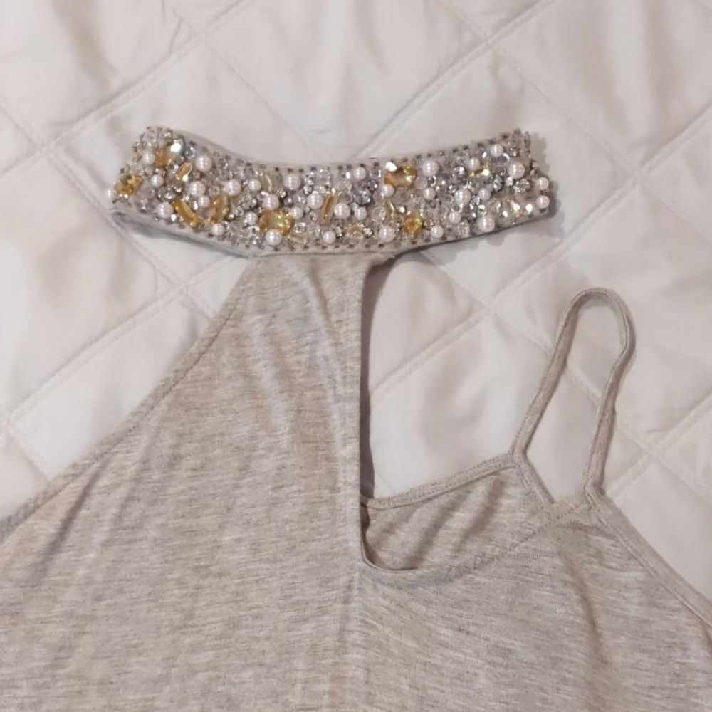 Boston Proper Halter One-Shoulder Top